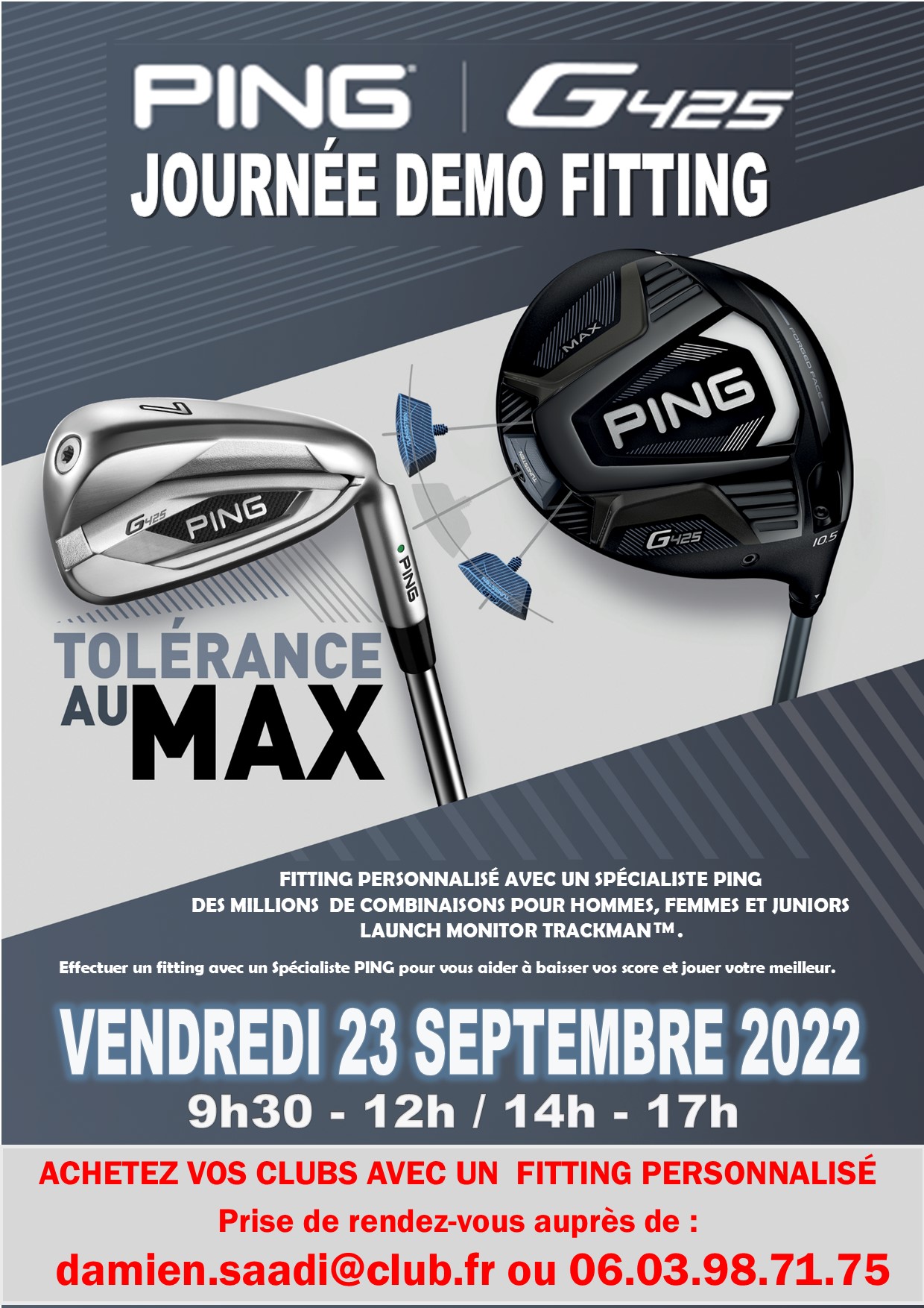 Affiche fitting ping du 22.09.2022